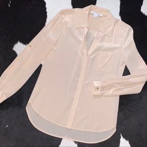 Diane Von Furstenberg Lorelei Two Silk Blouse